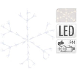 Sneeuwvlok 216Led - 60Cm - Warm Wit