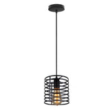 Homestyle Pro Mk014-B Industriële Hanglamp 16X19 Cm Zwart/Metaal