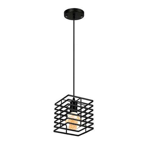 Homestyle Pro Mk015-B Industriële Hanglamp 15X18 Cm Zwart/Metaal