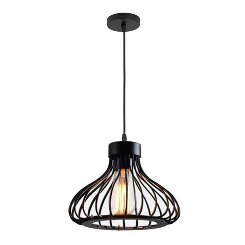 Homestyle Pro Mk109-Bb Industriële Hanglamp 22X18 Cm Zwart/Metaal