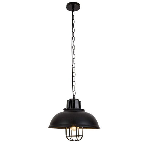 Homestyle Pro Mk107-Bb Industriële Hanglamp 33X26 Cm Zwart/Metaal