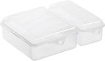 Rotho Twin Lunchbox 1,05+0,55L Transparant