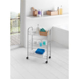 Tomado-Metaltex Tomado Metaltex Keuken/Badkamer Opbergtrolley Lugano 41X23X63 Cm Wieltjes