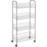 Metaltex Keuken/Badkamer Opbergtrolley Ascona 41X23X84 Cm Wieltjes