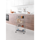 Metaltex Keuken/Badkamer Opbergtrolley Ascona 41X23X84 Cm Wieltjes