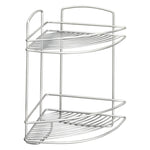 Metaltex Onda Badkamer-Hoekrek 2 Etages 22X22X35 Cm Zilver