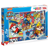 Clementoni Supercolor Puzzel Paw Patrol Strip 104 Stukjes