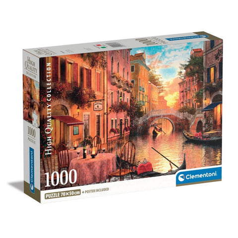 Clementoni High Quality Collection Puzzel + Poster Veneti&Euml; 1000 Stukjes