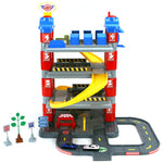 Dolu New York Garage Met 4 Etages/2 Die-Cast Auto&#039;S/2 Verkeersborden/Boom