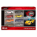 Basic Rapid Wheels Die-Cast Auto's 8 Stuks