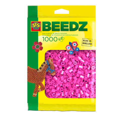 Ses Creative Beedz Strijkkralen Neonroze 1000 Stuks