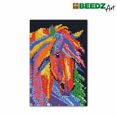 Ses Creative Beedz Art Strijkkralen Paard Fantasie 45.5X30 Cm 7000 Stuks