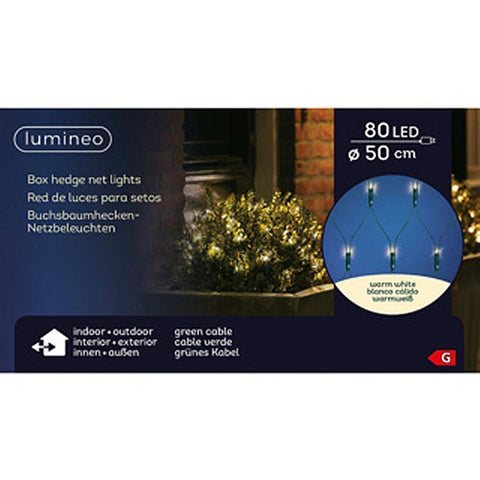 Lumineo Led Netverlichting Voor Buxus Groen Warm Wit D50Cm Ip44