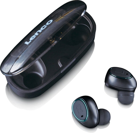 Lenco Epb410 Bluetooth Ipx4 Tws Earphone Met Powerbank Zwart