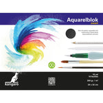 Kangaro K-5312 Aquarelblok 32X24 Cm 300 Gram 16 Vel Zwart