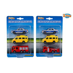 Basic 2-Play Traffic Reddingsauto&#039;S Set/Politie/Brandweer/Ambulance Assorti