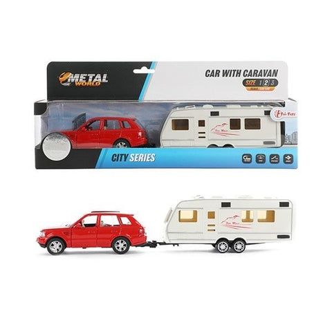 Toi-Toys Auto Pull Back Met Caravan 1:48