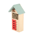 Esschert Design Houten Insectenhotel 9X15X26 Cm Naturel/Mintgroen/Rood