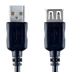 Bandridge Usb 2.0 A Male Naar Usb 2.0 A Female 2 M Zwart