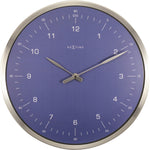 Nextime Ne-3243Bl Wandklok 60 Minutes Ø33 Metaal Blauw