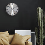 Nextime Ne-3289Gs Metalen Wandklok - 40Cm -Stille Klok - Metaal - &quot;Reflection&quot;