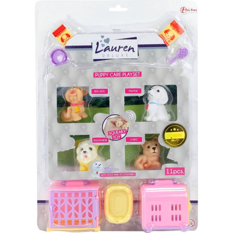 Lauren Deluxe Puppies In Koffer + Geluid