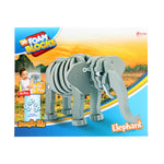 Toi-Toys 3D Puzzel Olifant Junior 31,5 Cm Foam Grijs 75-Delig