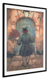 Grafix Diamond Painting Anton Pieck Man Met Rozen 40X50Cm