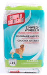 Couche jetable pour chien de solution simple