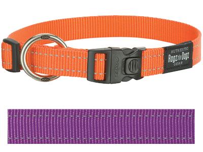 Rogz For Dogs Fanbelt Collar Purple 20 MMX34-56 CM