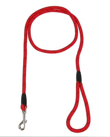 Laisse pour chien en palissandre corde rouge/noir 162 CM