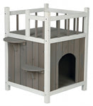 Trixie Cat House Cat's Home With Balcony Gray / White 45X65X45 CM