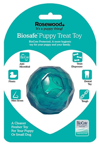 Biosafe Puppy Snack Ball Bleu