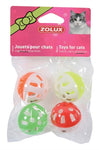 Zolux Cat Toy Ball With Bell Assorted