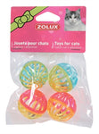 Zolux Cat Toy Ball With Bell Assorted