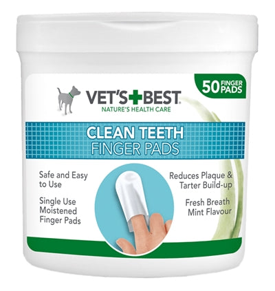 Vets Best Clean Dents Doigts 50 PCS