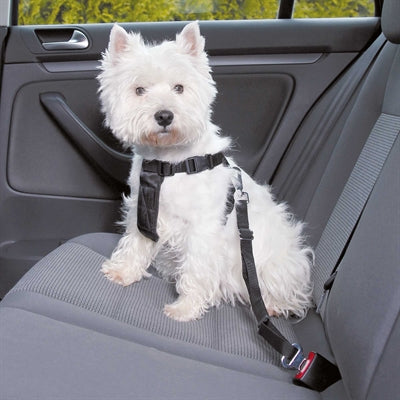 Trixie Dog Harness Car Including Belt Black