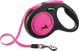 Flexi Retractable Line New Neon Tape Noir / Rose Néon