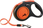 Flexi Retractable Line New Neon Tape Noir / Orange Néon