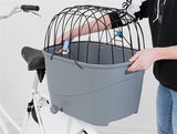 Trixie Bicycle Basket For Luggage Carrier With Wire Dome Plastic Gray 46X36X47 CM