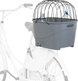 Trixie Bicycle Basket For Luggage Carrier With Wire Dome Plastic Gray 46X36X47 CM