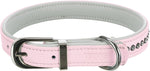 Trixie Dog Collar Active Comfort With Rhinestones Leather Pink