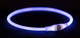 Trixie Collar Usb Flash Light Luminous Rechargeable Blue