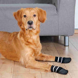 Trixie Chaussettes Antidérapantes Pour Chiens Avec Couche De Caoutchouc Tout Autour Noir