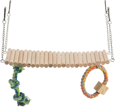 Trixie Pont Suspendu Bois Avec Flos Toys 30X17X9 CM