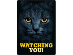 Plenty Gifts Waakbord Blik Zwarte Kat Watching You 21X15 CM