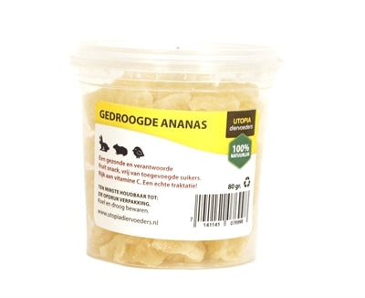 Utopia Gedroogde Ananas 80 GR