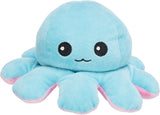 Trixie Octopus Omkeerbaar Pluche Roze / Lichtblauw 19 CM