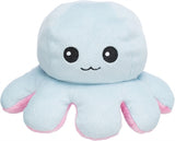 Trixie Octopus Omkeerbaar Pluche Roze / Lichtblauw 19 CM