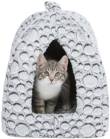 Trixie Lit pour Chat Iglo Mila Peluche Blanc / Gris 32X32X42 CM